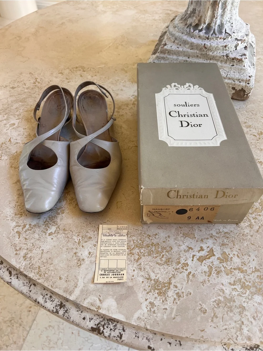 Vintage Christian Dior “Mansart” Slingback Pumps
